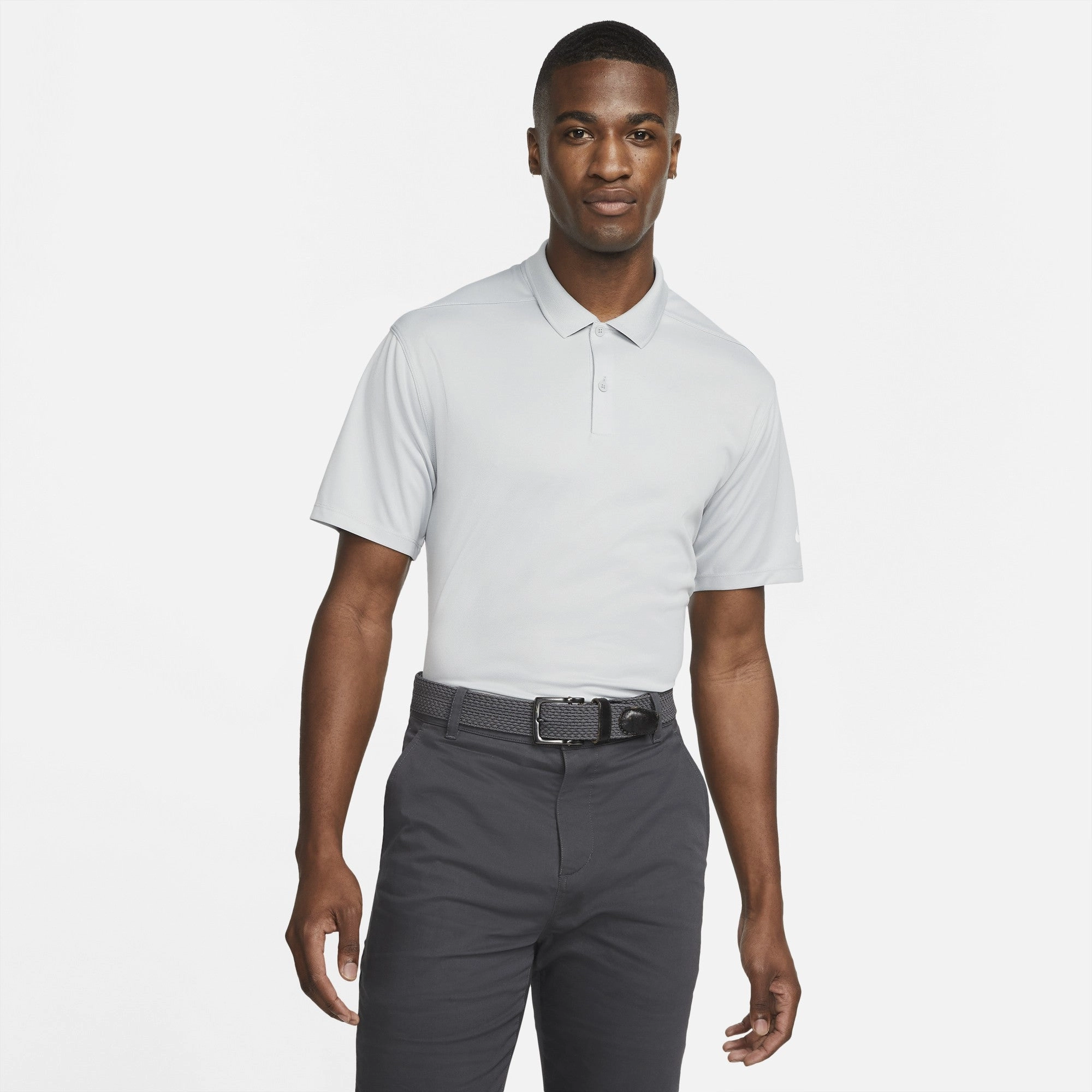 Nike Victory Solid Polo | BLACK/WHITE slim fit