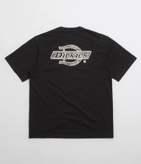 Comfortable Touch Outdoor Smart Dickies Wood Logo T-Shirt - Black