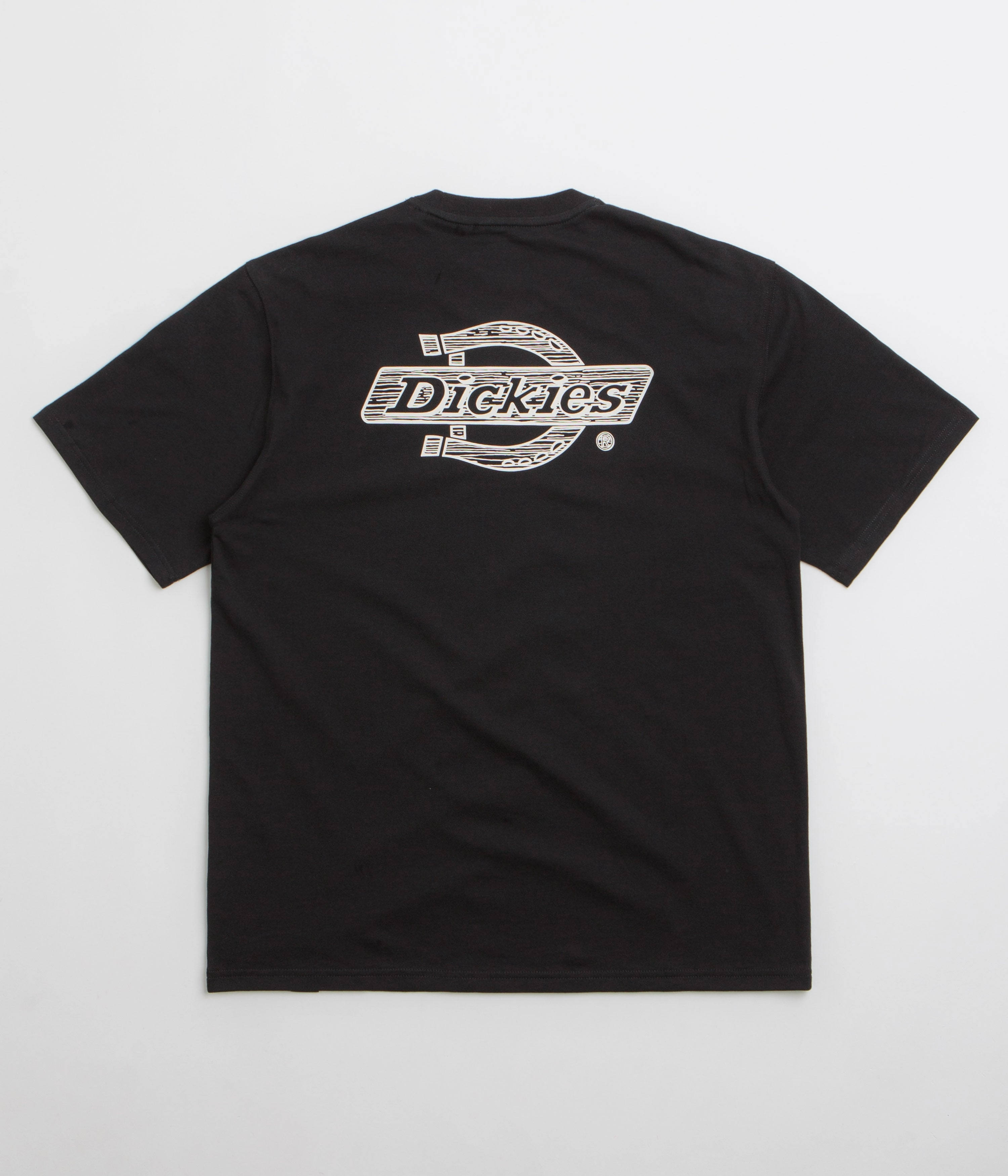 Comfortable Touch Outdoor Smart Dickies Wood Logo T-Shirt - Black
