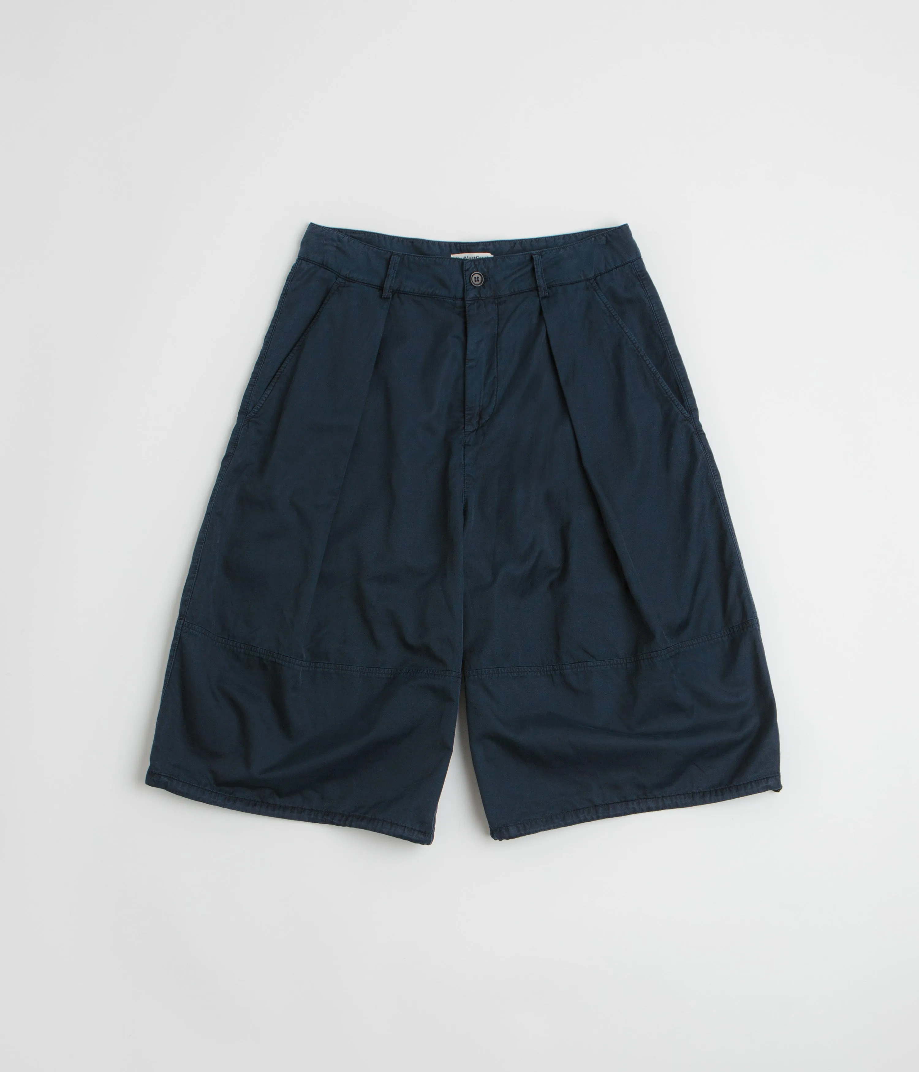 SeamlessConstruction Double Needle Stitching YMC Salba Shorts - Navy