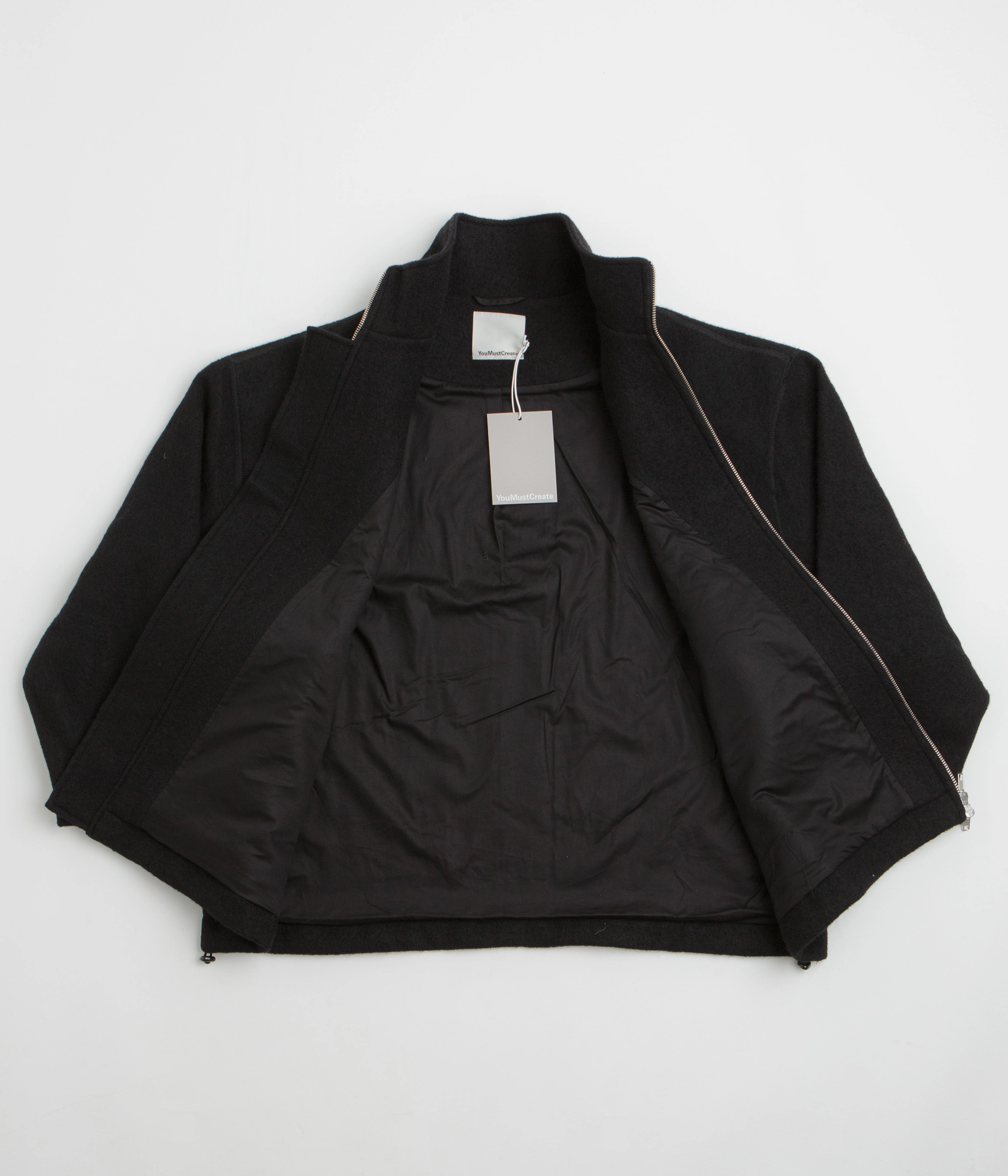 QuickDry Moisture Wicking YMC Aaron Zip Fleece Jacket - Black