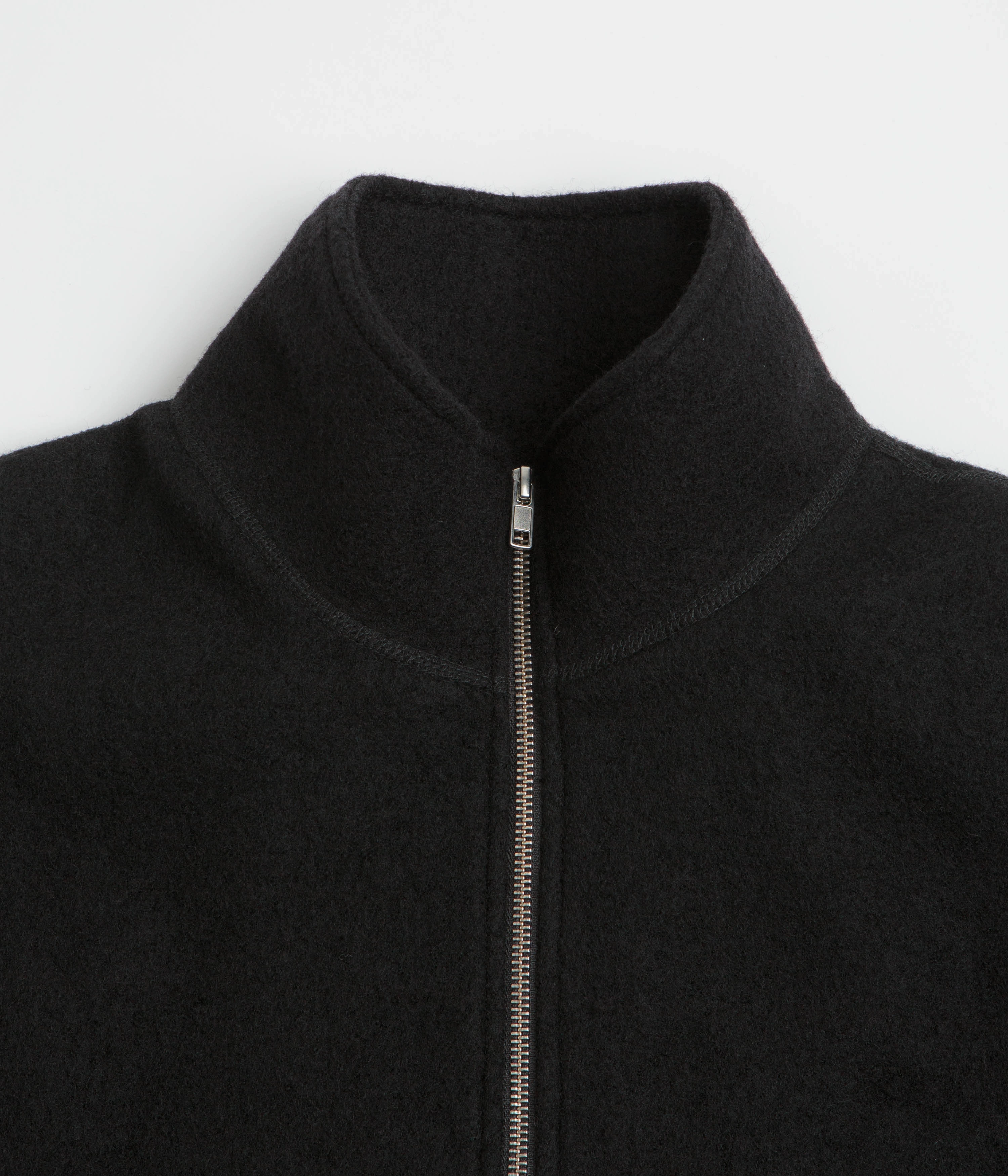 YMC Aaron Zip Fleece Jacket - Black travel use Heat Resistant Layer