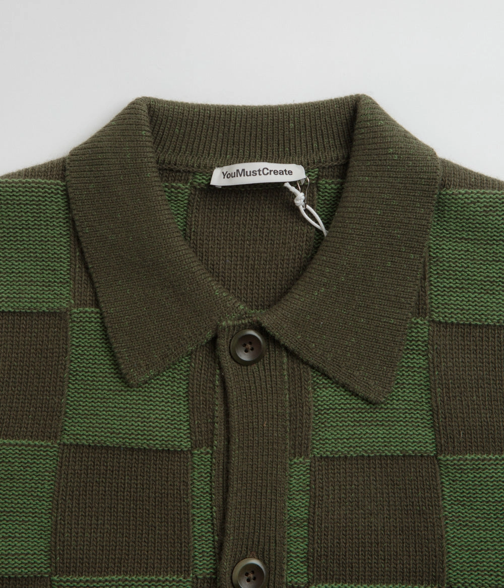 YMC Baker Cardigan - Green product solo confidence