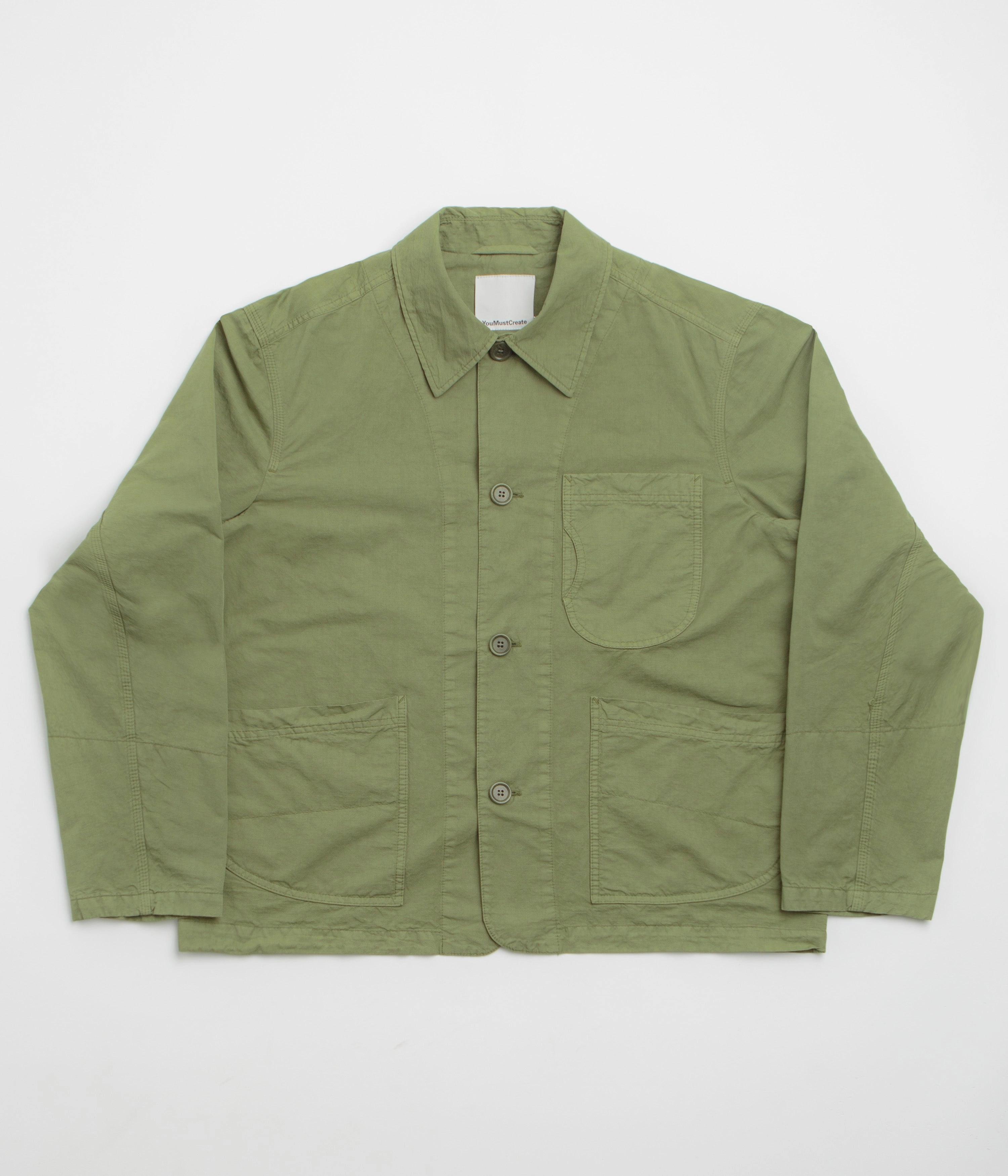 Stylish Insulation University YMC Construction Jacket - Green