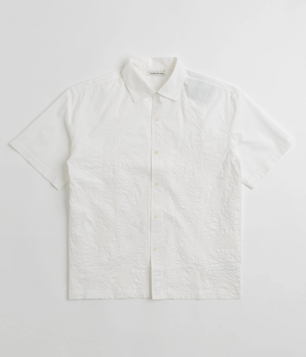 Zip Front YMC Sidri Shirt - White