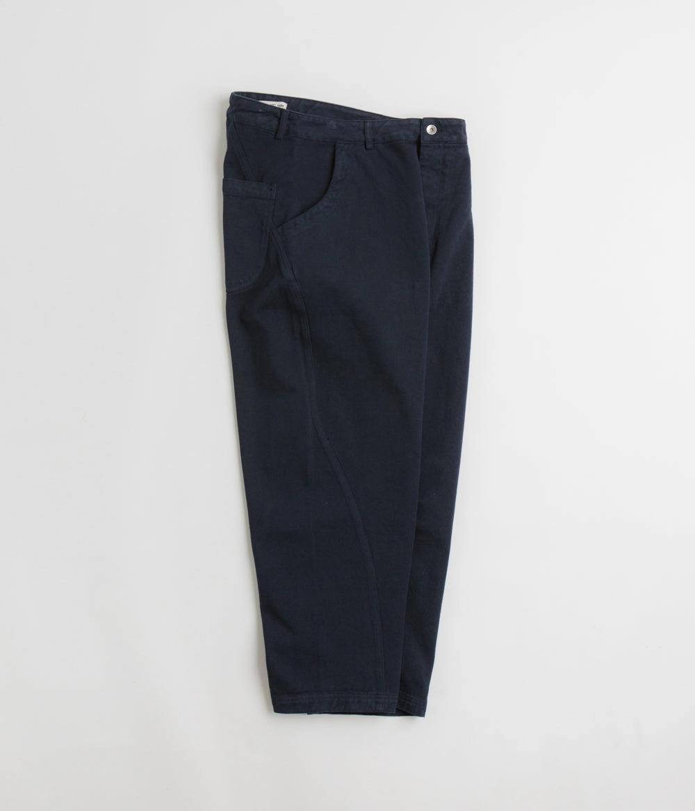 YMC Twisted Seam Trousers - Navy Flexible Comfort