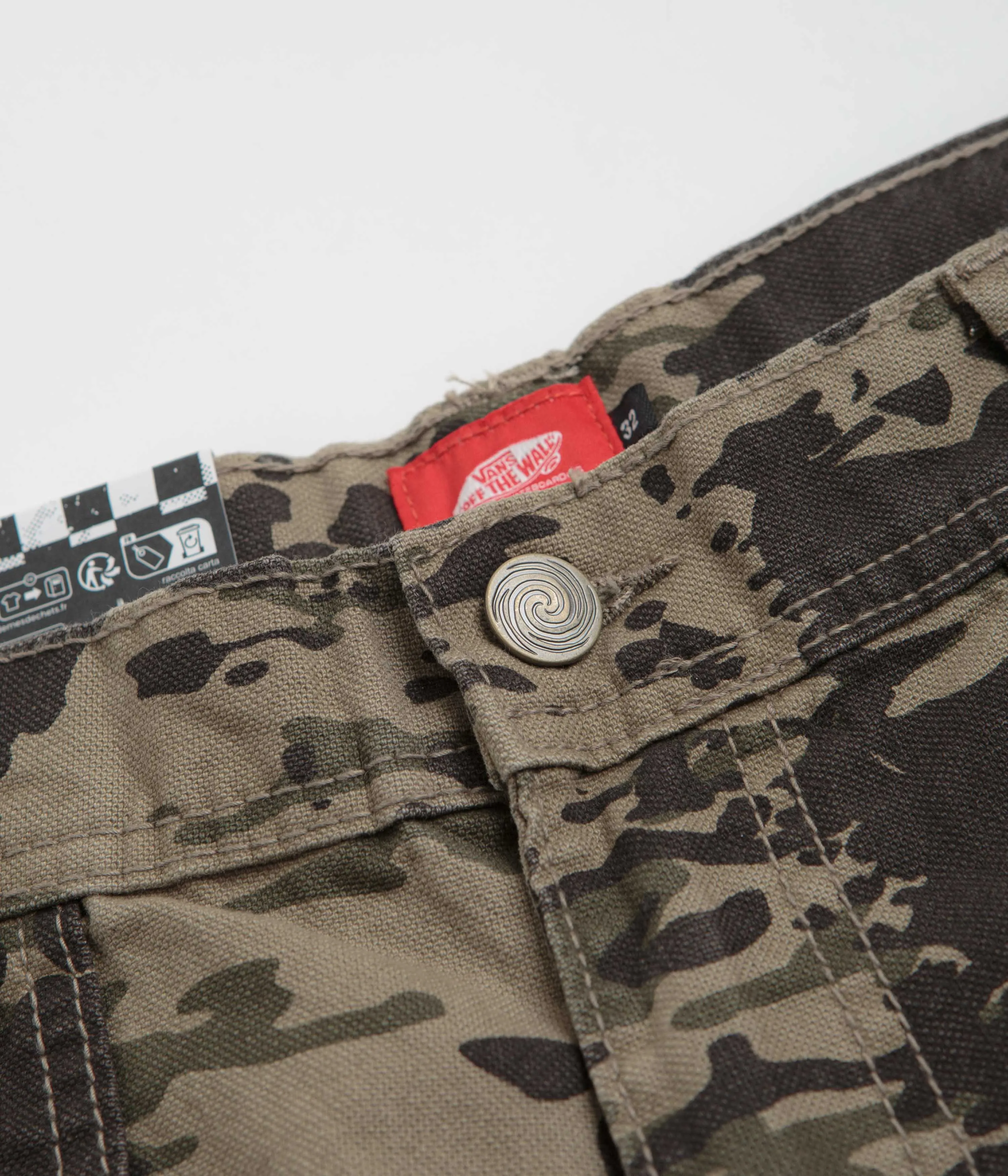 Office Wear Vans Skate Utility Loose Shorts - Walnut