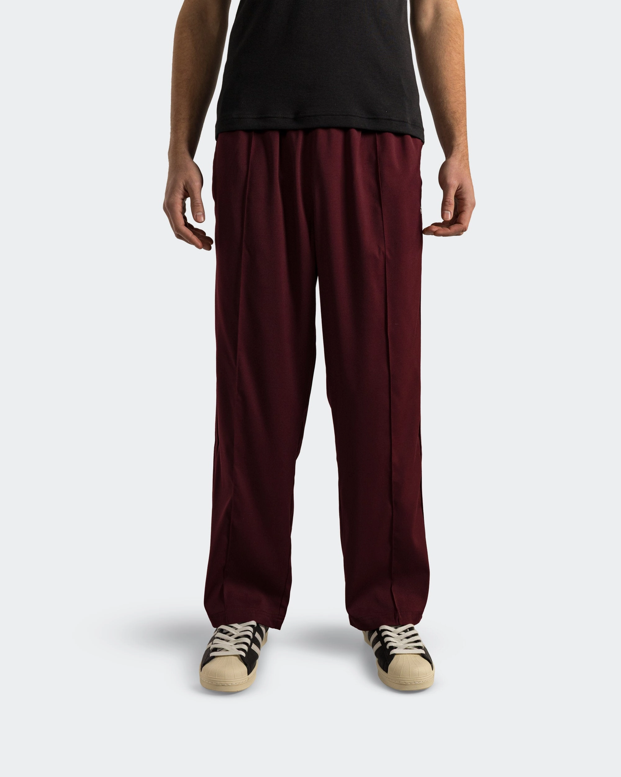 AbrasionResistantFabric Chilly Weather Wear Baggy Track Pant - Better Scarlet