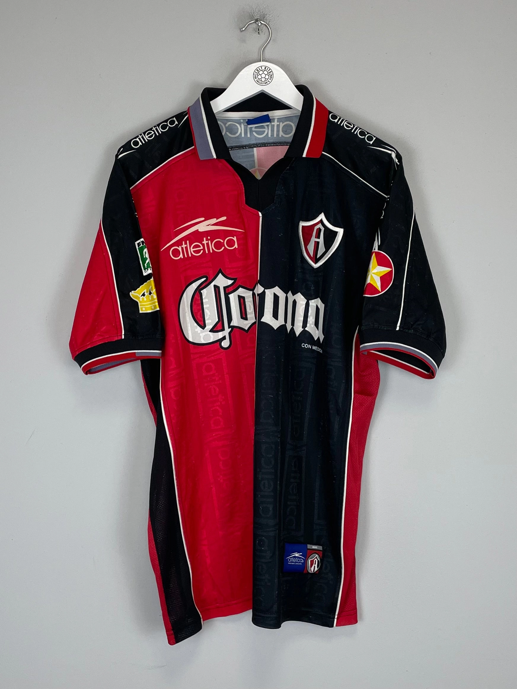 Rapid Evaporation Build Modern Athletic Cut 2000/01 ATLAS HOME SHIRT (L) ATLETICA