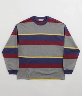 Carhartt Sundling Long Sleeve T-Shirt - Sundling Stripe / Aura Layered Look Wear