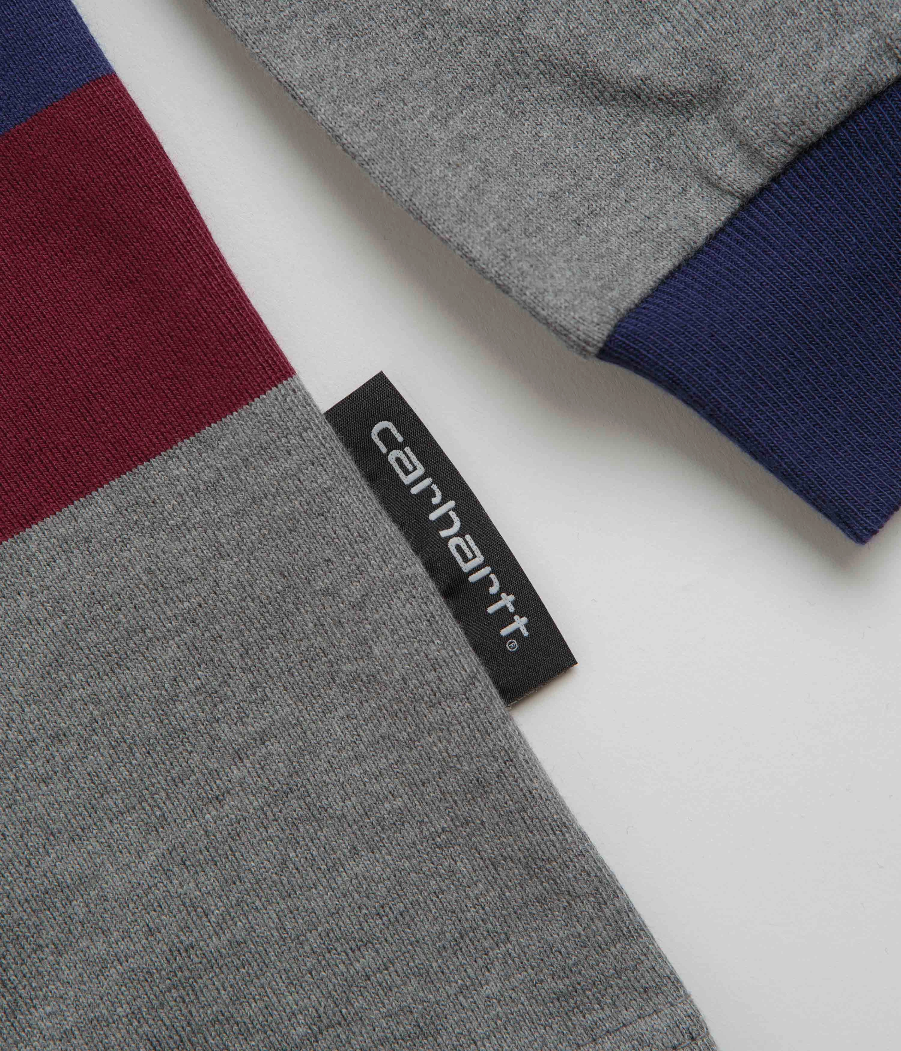 Fun Prints informal gathering Carhartt Sundling Long Sleeve T-Shirt - Sundling Stripe / Aura