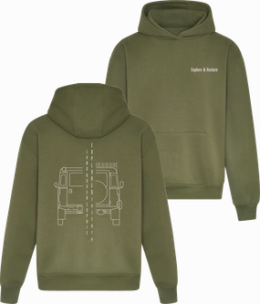 E R Co A Pair Is Better Than None Hoodie | Earthy Green Cozy Wear Smart Casual