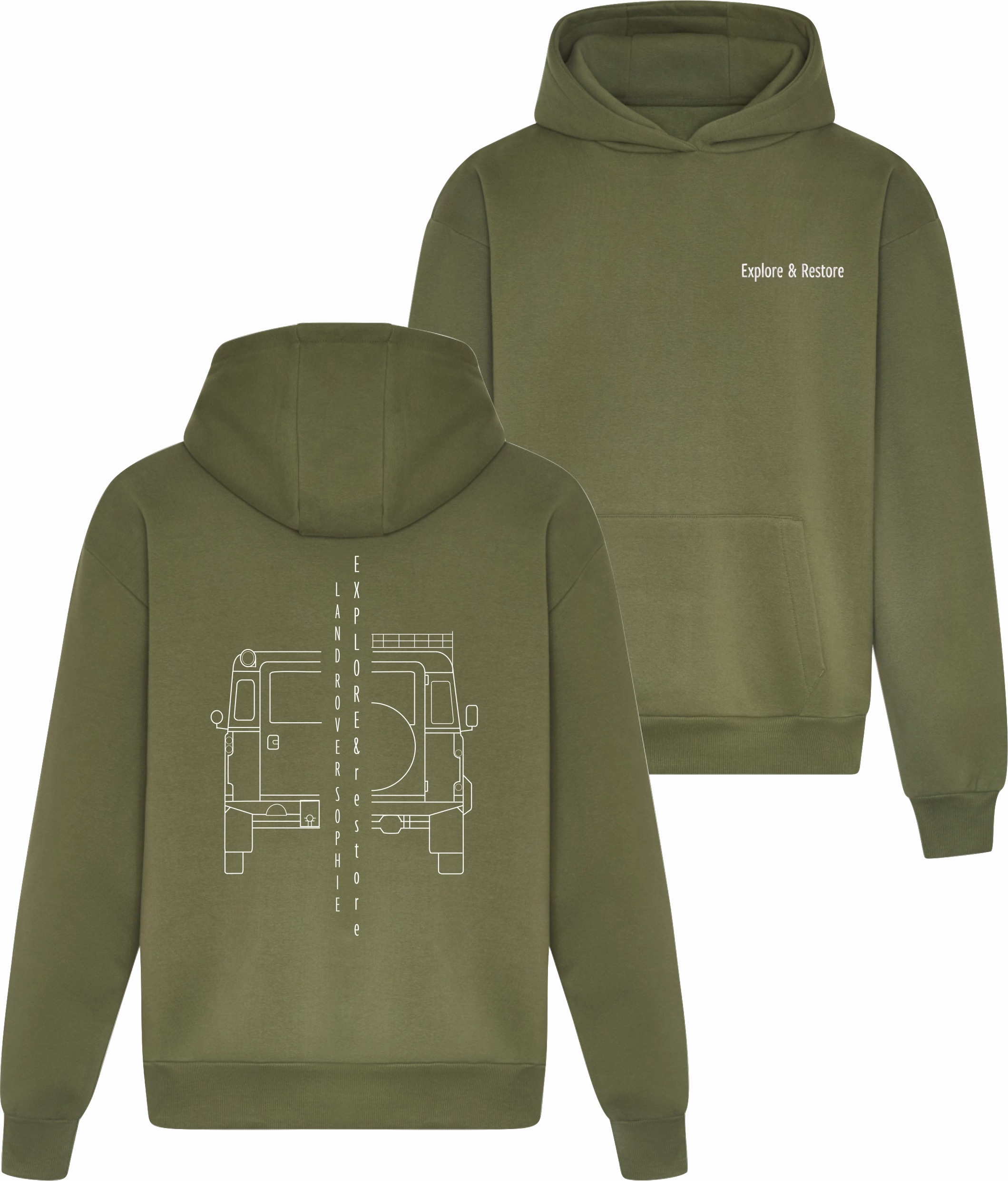 E R Co A Pair Is Better Than None Hoodie | Earthy Green Cozy Wear Smart Casual