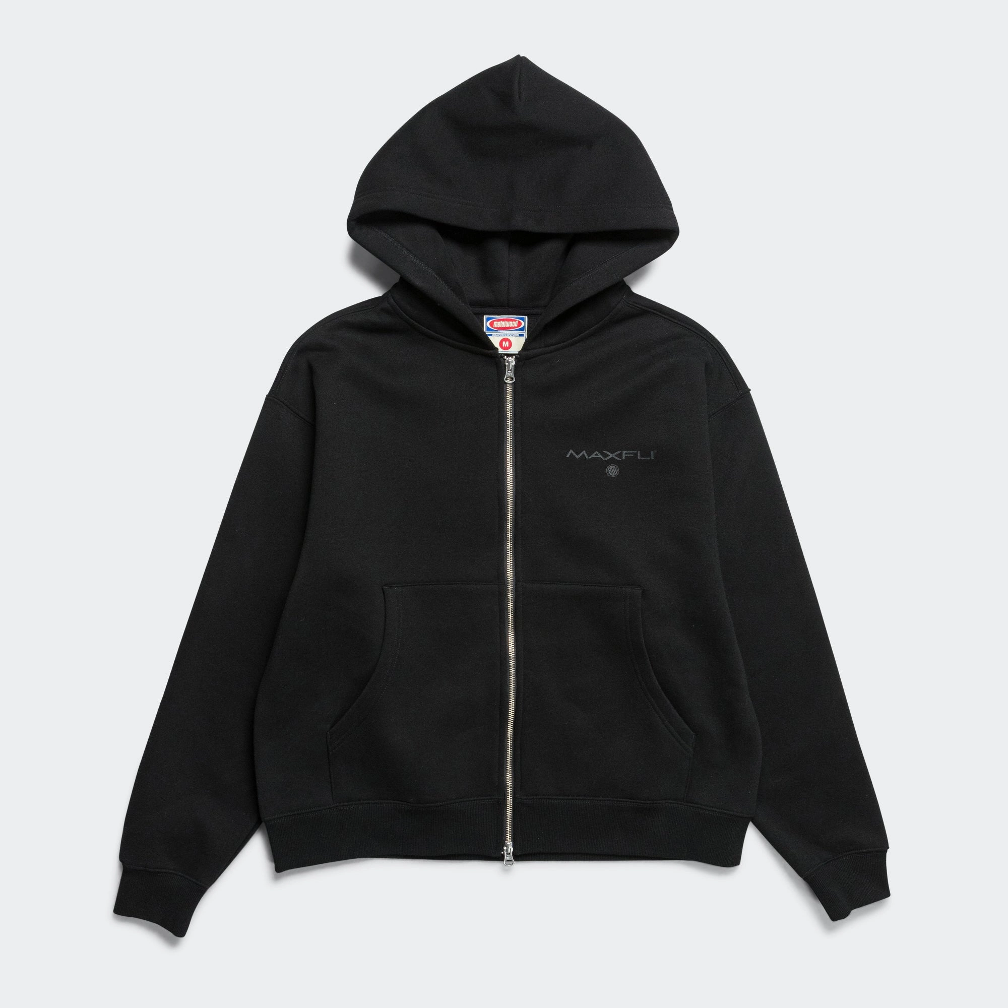 Zip Hooded Sweatshirt x Maxfli - Black Practical Printed