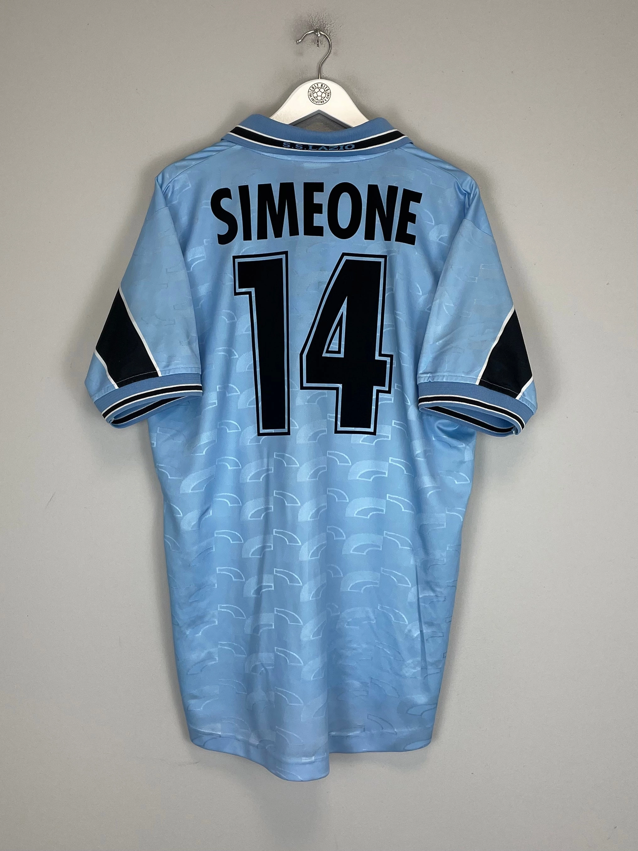 Cozy Comfort Relaxed Silhouette 1998/00 LAZIO SIMEONE #14 HOME SHIRT (XL) PUMA