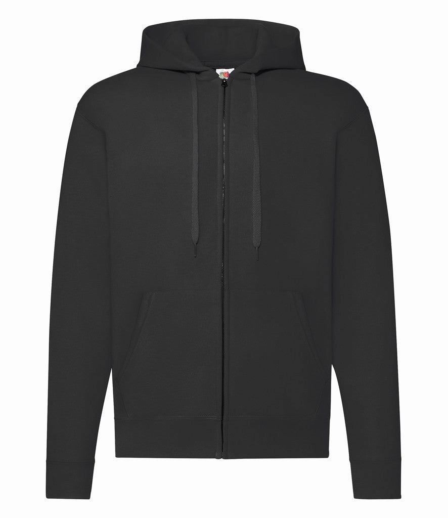 windproof lining Zip Through Hooded Sweat | BLACK