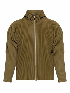 Zip Up Jacket - Olive Khaki Seasonal Style Windproof Barrier