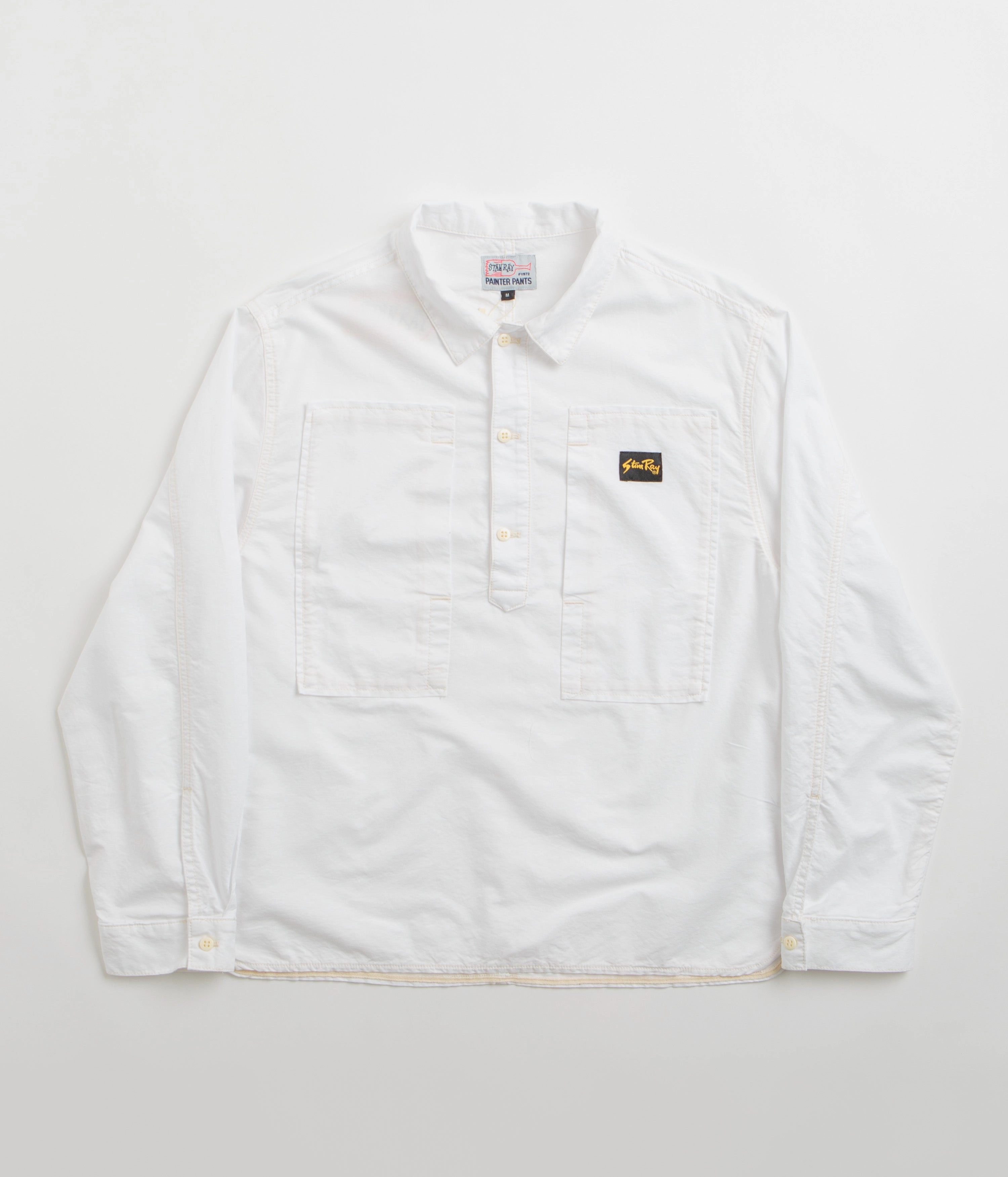 Stan Ray Painters Pop Over Shirt - Natural Cotton Oxford Regular Fit
